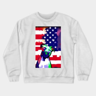 Pitbulls And Stars Crewneck Sweatshirt